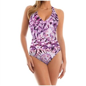 Women's Good Vibes Trudy Strappy Back One Piece Swimsuit - Magicsuit - 1 of 3