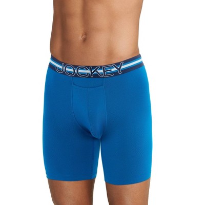 Jockey Sport Men's Stability Pouch Microfiber 9" Long Leg Boxer Brief