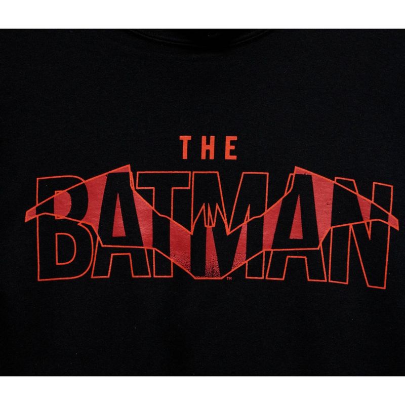Batman Movie Red Logo Men's Hoodie, 2 of 3