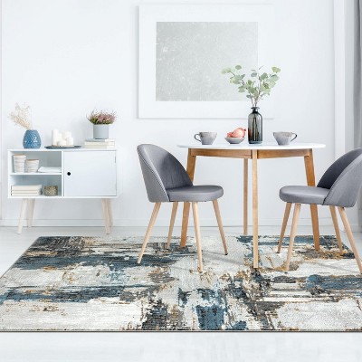 Luxe Weavers Distressed Abstract Area Rug