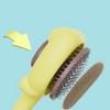 BABYYER Giraffe Shaped Cat Brush, Self Cleaning Slicker Brush with Release Button, for Dogs and Cats, Massage and Removes Loose Fur - 4 of 4