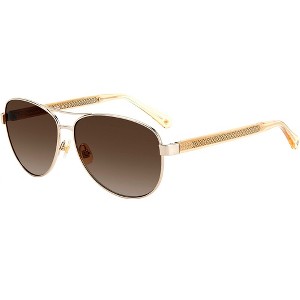 Kate Spade KS Fara/S J5G_LA Womens Aviator Polarized Sunglasses Gold 57mm - 1 of 2