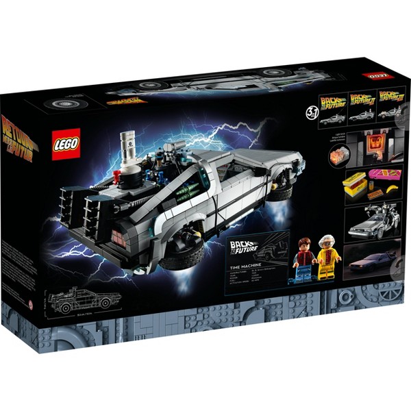LEGO Icons Regreso al Futuro Máquina del Tiempo Set de Auto 10300 4