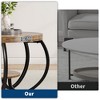 Garvee Round Coffee Table 30" Center Table, 2-Tier Coffee Table Industrial with Adjustable Feet and Designed Wood Grain, Easy Assemble - 4 of 4