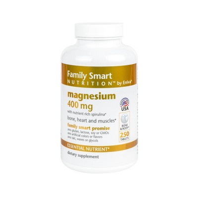 Family Smart Nutrition Magnesium 400mg Tablets - 250ct