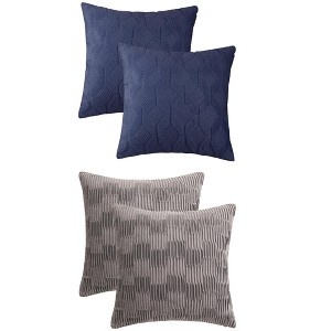 REGALWOVEN 4 Pcs Soft Decorative Throw Pillow Covers for Living Room 18" x 18" - 1 of 4