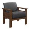CAVINAS Accent Chair with Padded Seat and Back Living Room Chair Comfy Chair Armchair for Reading Room - 4 of 4