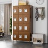 SUXXAN 12 Door Metal Lockers with 12 Hooks for Employees, School, Office, Gym, Home Assembly Required - 2 of 4