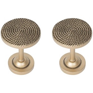 Coil Designer Decor Drapery Medallion Holdback - 3 Finishes - 1 of 1