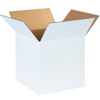The Packaging Wholesalers Corrugated Boxes 14" x 14" x 14" White 25/Bundle BS141414W