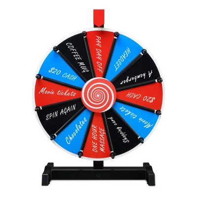 WinSpin 12"/15"/18" Tabletop DIY Color Prize Wheel Editable Spin Game Trade Show