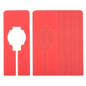Unique Bargains Rectangle Clothes Dividers Label for Hanging Clothes 30 Pcs - 1 of 4