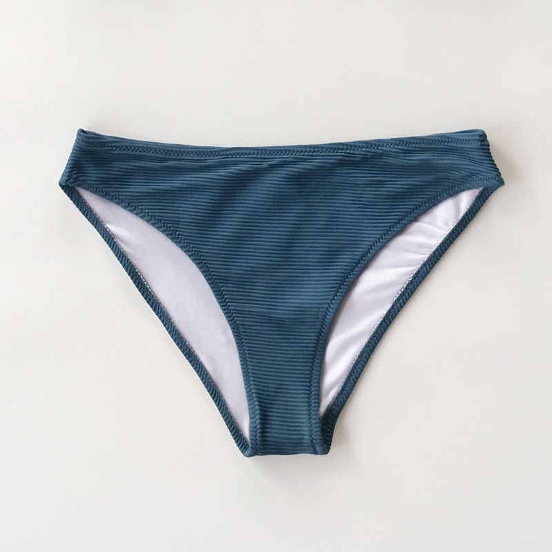 Women's Ribbed Low Waisted Bikini Bottom Swimsuit - Cupshe, 2 of 5