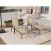 3 Pack Patio Lounge Chair, Outdoor Chaise Lounge with 5 Adjustable Backrest - 2 of 4