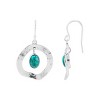 Silpada 'Pin The Dart' Sterling Silver Compressed Turquoise Drop Earrings - 2 of 4