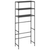 vidaXL 3-Tier Storage Rack over Laundry Machine Black 27.2 in.x11 in.x66.5 in. - 2 of 4