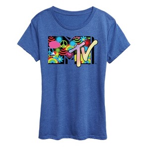 Women's - MTV - Icon Collage Logo Short Sleeve Graphic T-Shirt - 1 of 4