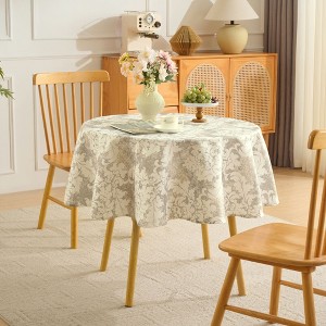 Printed Waterproof Fabric Tablecloths, Easy Care Dining Table Covers by Sweet Home Collection® - 1 of 4