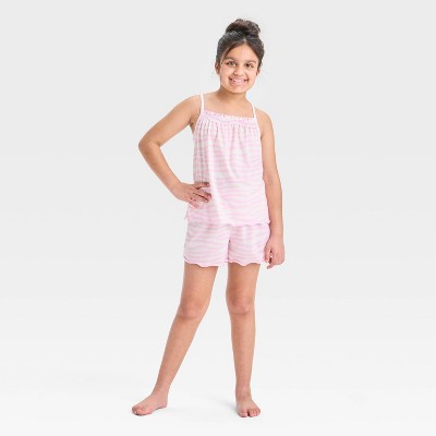 Girls' 2pc Zebra Tank Top Pajama Set - Cat & Jack™ Purple XL