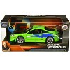 Brian's Mitsubishi Eclipse Green with Black Hood and Graphics "The Fast and The Furious" (2001) Movie 1/24 Diecast Model by Jada - 3 of 3