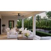 Urban Ambiance Luxury Modern Ceiling Fan 14.5''H x 48''W,  Midnight Black Finish,  Port-Macquarie Collection, UHP9340 - 2 of 4