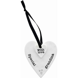 Pavilion Gift Company - Special Grandma  - 3" Ceramic Keepsake Heart Plaque - Wall Sign Panels - 1 of 4