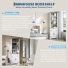 72" Tall Bookshelf with Drawer, 4 Tier Wooden Bookcase with Open Shelf & Cabinet, Freestanding Display Storage Cabinet for Living Room Home Office - 4 of 4