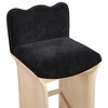 Meridian Furniture,Shaw Chenille Fabric Upholstered Counter Stool - 4 of 4