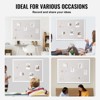 VEVOR 48"x36" White Cork Board with Linen Surface – Stylish Wall-Mounted Bulletin Board for Home, School, Office, White - 3 of 4