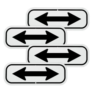 Unique Bargains Aluminum Reflective Outdoor Garden Arrow Sign for Outdoor Lawn Garden 1 Pc - 1 of 4