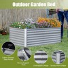 Syemin Metal Deep Root Planter Box Outdoor, Galvanized Garden Bed, or Vegetables, Flowers, Herbs, and Succulents, White, 70.78"*35.43"*23.62" - 3 of 4