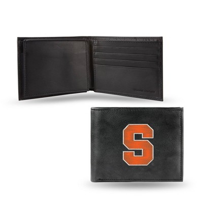 NCAA Syracuse Orange Embroidered Genuine Leather Billfold Wallet