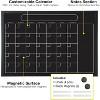 Excello Global Products Magnetic Calendar Chalkboard Large 20"x30" Black Board Weekly Monthly Format - 2 of 4