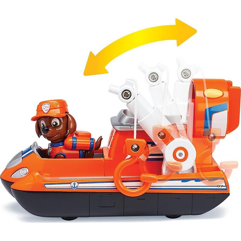 Paw Patrol Ultimate Rescue - Zuma’s Ultimate Rescue Hovercraft with Moving Propellers and Rescue Hook, for Ages 3 and Up, 3 of 4