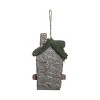 Transpac Resin 10.5 in. Multicolor Spring Mossy Hut Birdhouse - 3 of 4