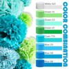 PartyWoo Crepe Paper Streamers Blue Gradient Silver White 8 Rolls 656 ft 1.8Inch x 82Ft Rolls - 3 of 4