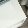 CIPACHO 1 Drawer Modern White Night Stand Bedroom Tidy Organizer - 3 of 4