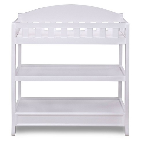 Delta children bell top 2024 changing table with wheels