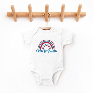 The Juniper Shop Free To Shine Rainbow Baby Bodysuit - 1 of 3