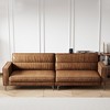 Luck Live 86.61 inch medieval vintage sofa, brown - 2 of 4