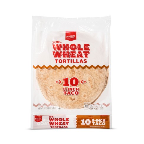 8 100 Whole Wheat Tortillas Taco Size 10ct Market Pantry Target