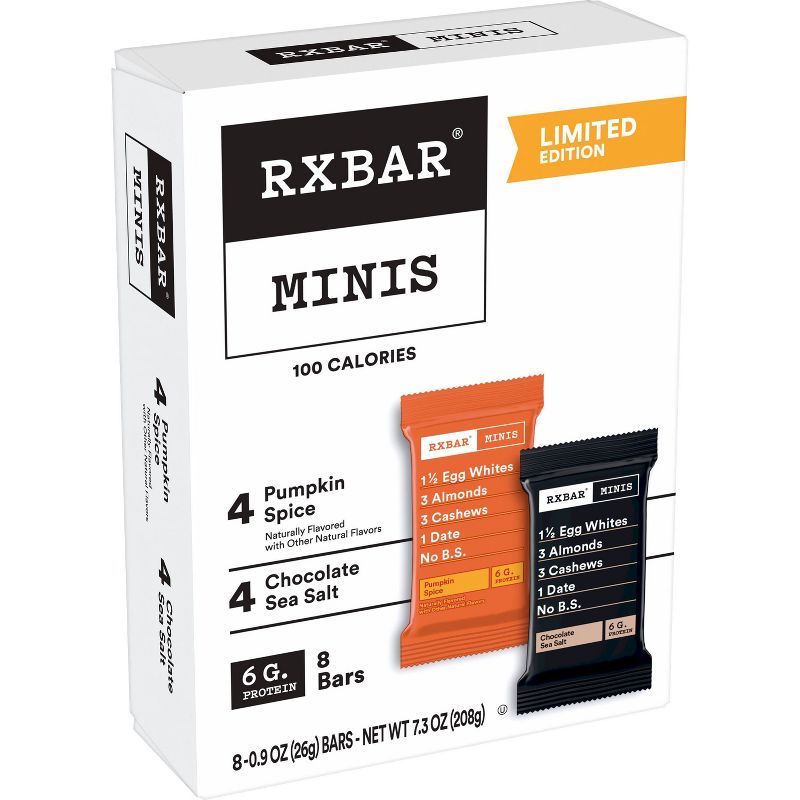RXBAR Minis Pumpkin Spice &#38; Chocolate Sea Salt - 8ct, 1 of 7