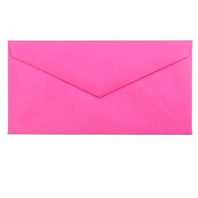 JAM Paper Monarch Colored Envelopes 3.875 x 7.5 Ultra Fuchsia Pink 34097578