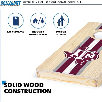 Michigan Wolverines 1'x2' Solid Wood Cornhole Set with Bean Bags