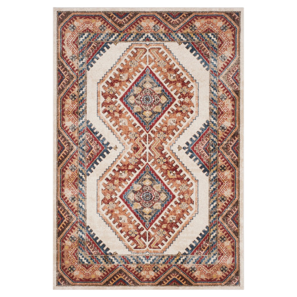 8'x10' Bijar Rug Ivory/Rust - Safavieh
