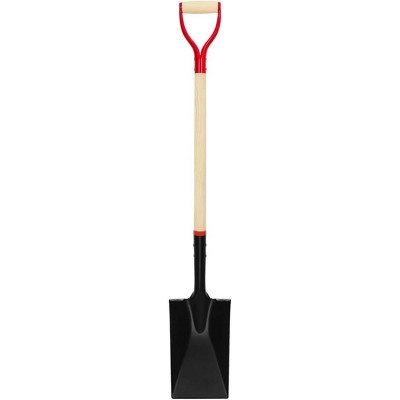 attop Heavy Duty Spade Shovel with Wooden D-Handle