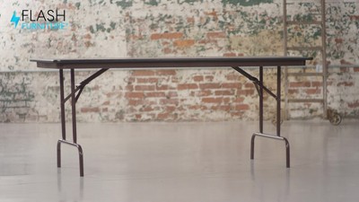 Elegant 6-Foot Mahogany Laminate Folding Banquet Table