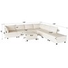 NicBex Modular 129" L Shape Sectional Sofa Sleeper Couch Set with Storage Space for Living Room - 2 of 4