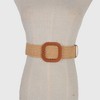 Anna-Kaci Stylish Straw Belt with Woven Buckle - 3 of 4