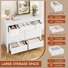 47.2" 10-Drawer Dresser, Modern Wooden Chest for Bedroom, Living Room TV Stand, Hallway & Home Office Storage - 3 of 4